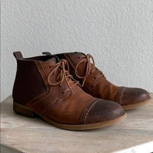 Franco Sarto Women’s Laced Ankle Boots